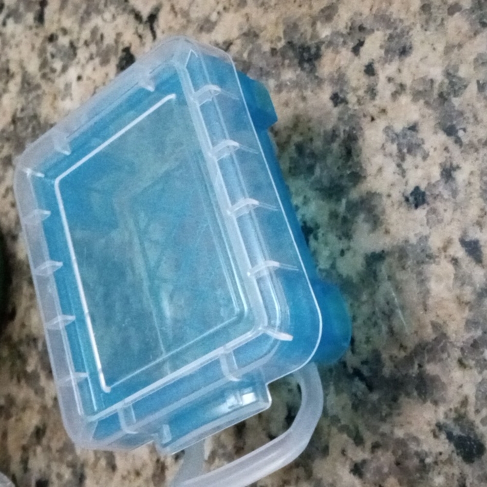 Barbie suitcase (Blue, homemade)